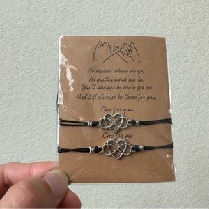 Infinity Heart Friendship Bracelets Matching Infinity Heart Bracelet Set